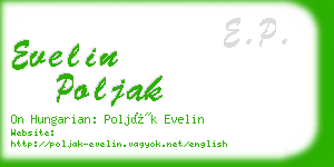 evelin poljak business card